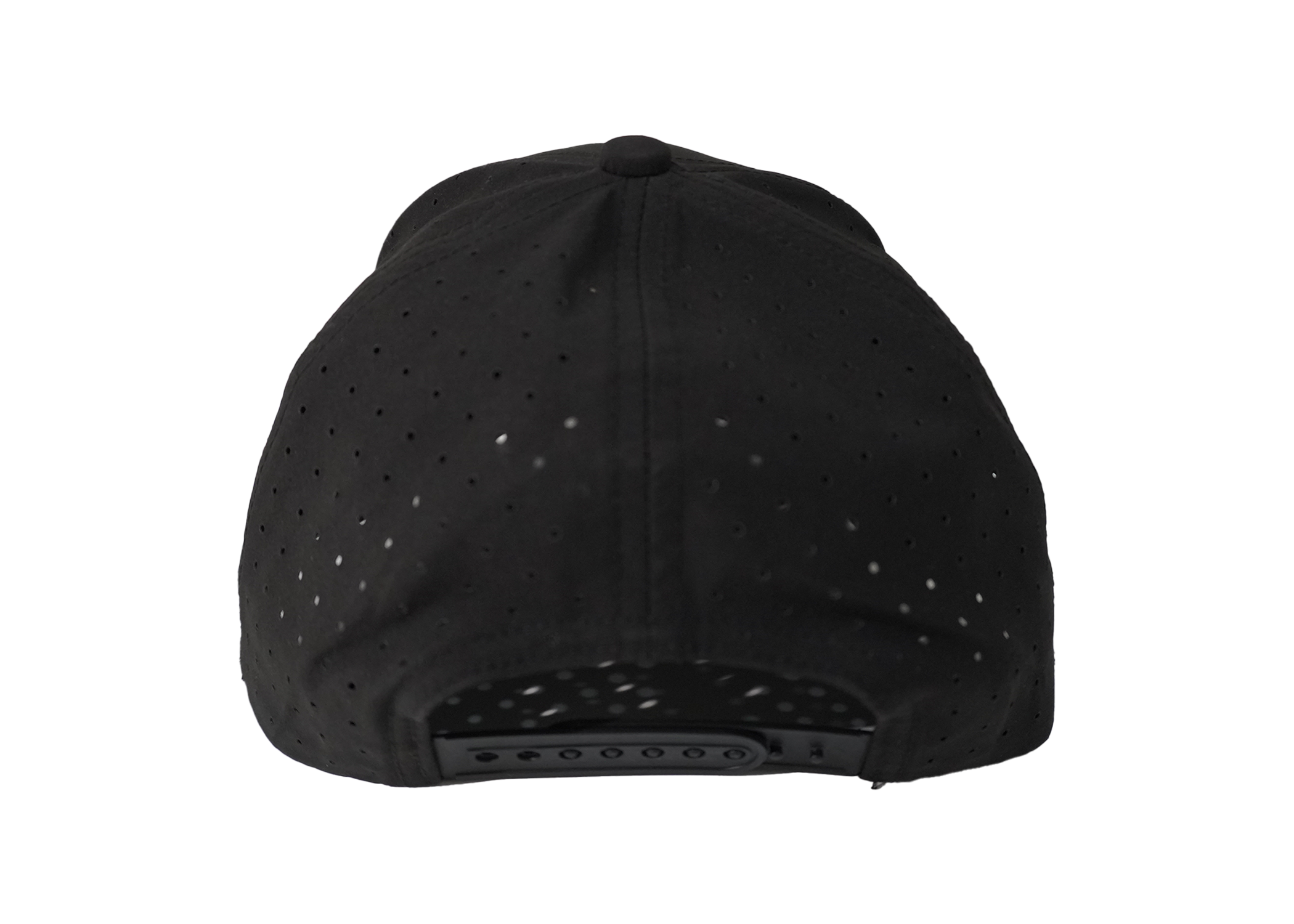 Snapback cap branding detail close-up