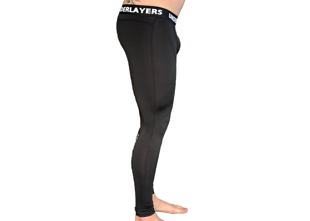 Compression leggings fabric close-up, moisture-wicking material
