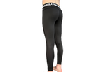 Youth compression leggings, waistband detail close-up